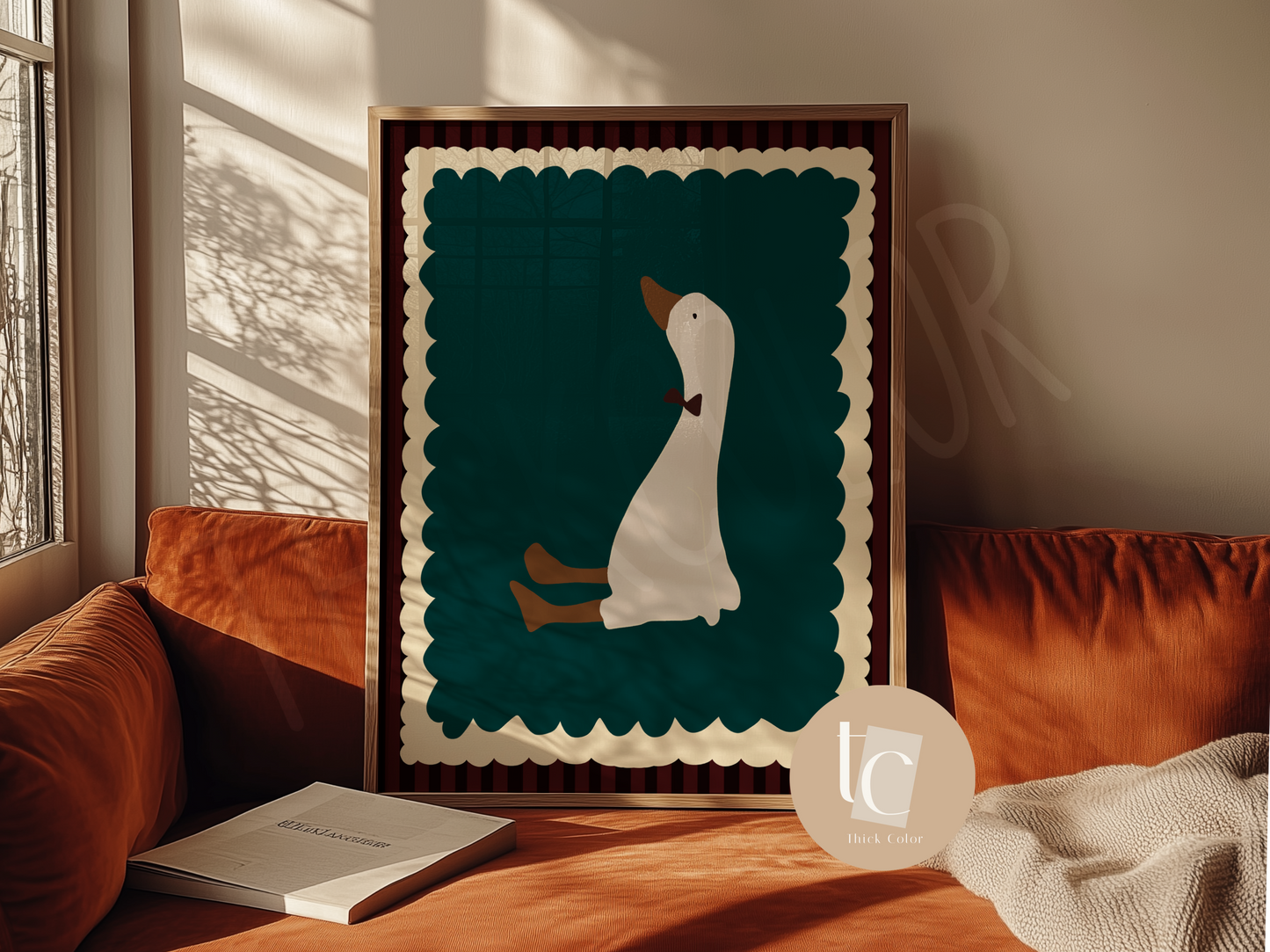 A Little Silly Goose Nursery Print