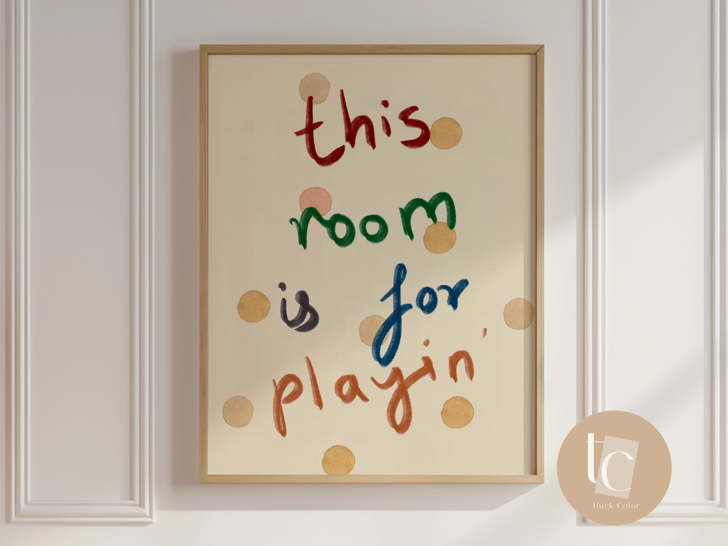 This room is for playing nursery print