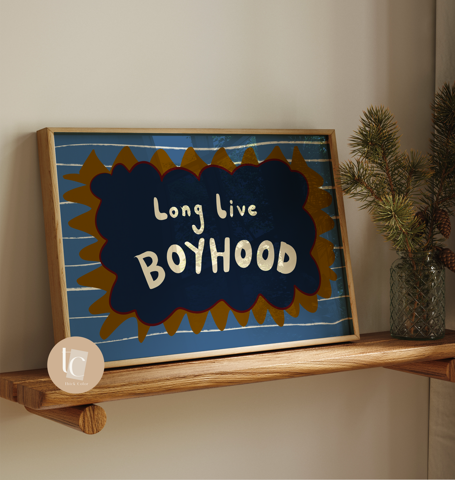 Long Live Boyhood Nursery Print