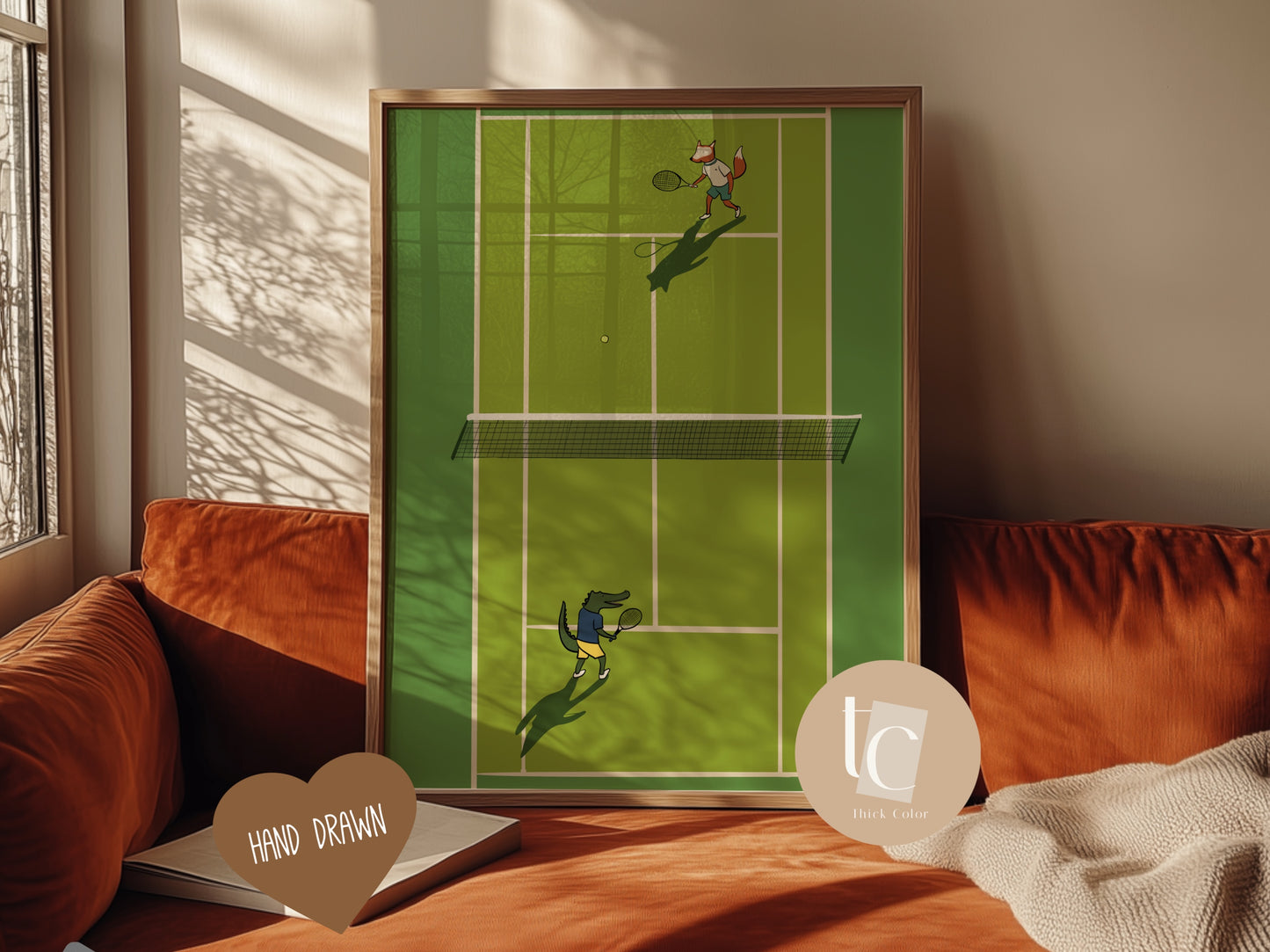Nursery Golf, Swim, Tennis Sport Set of 3