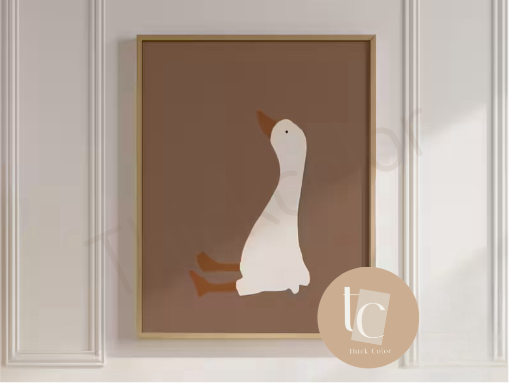 Silly geese set of 4 prints