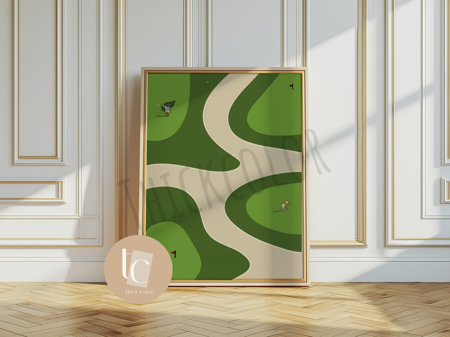 Nursery Sunny Day Golf Print