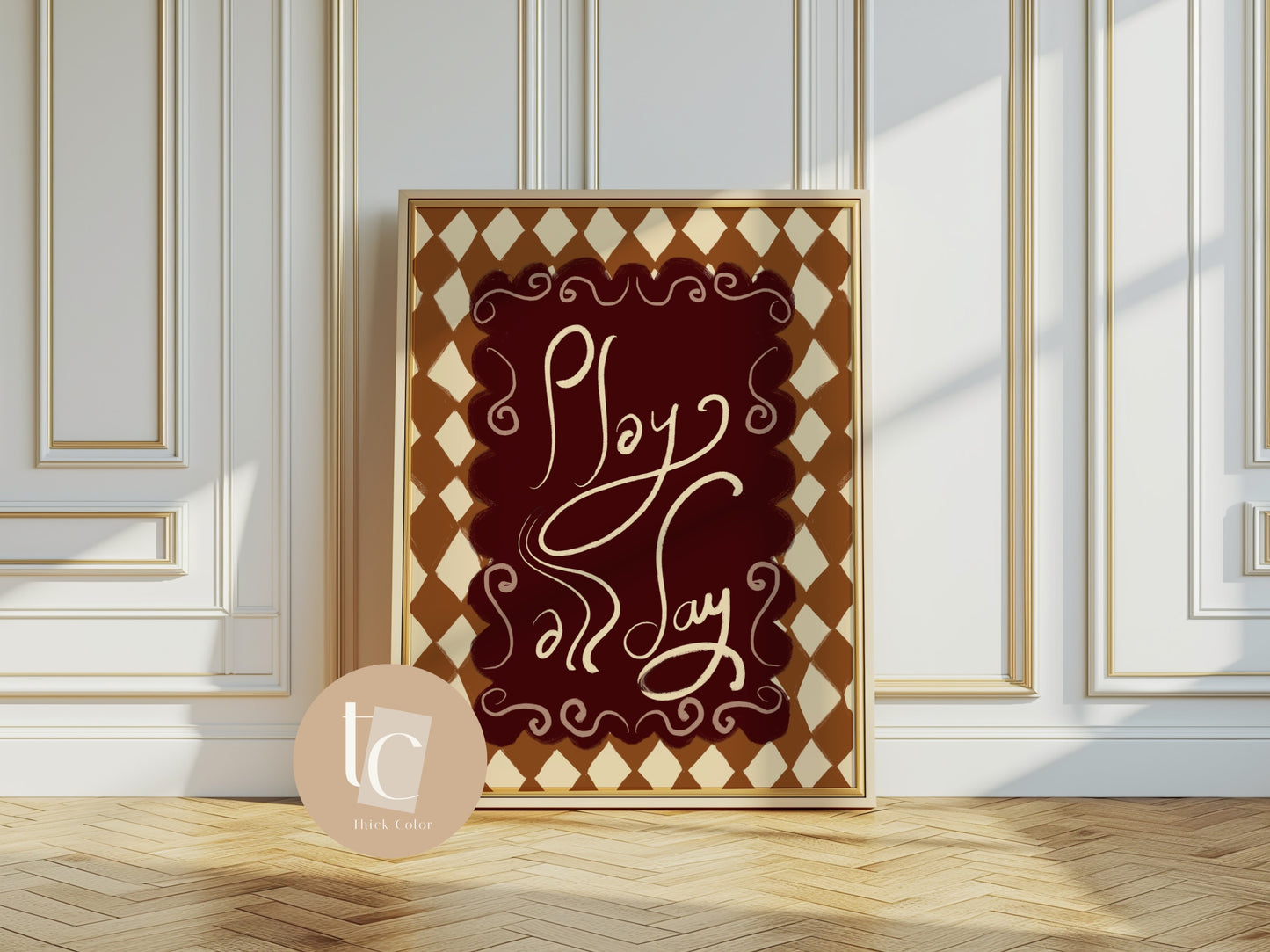 Play all day canvas print