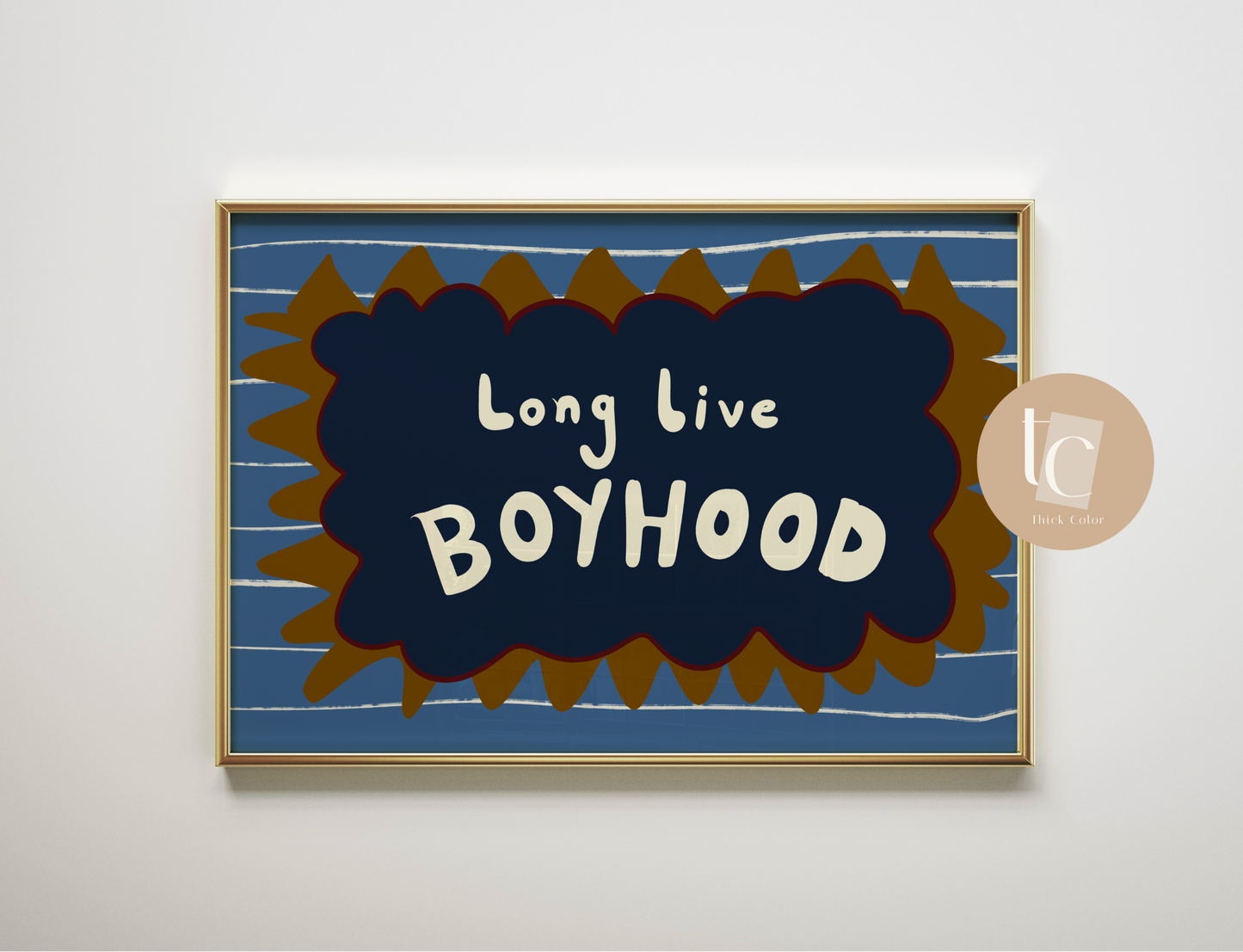 Long Live Boyhood Nursery Print