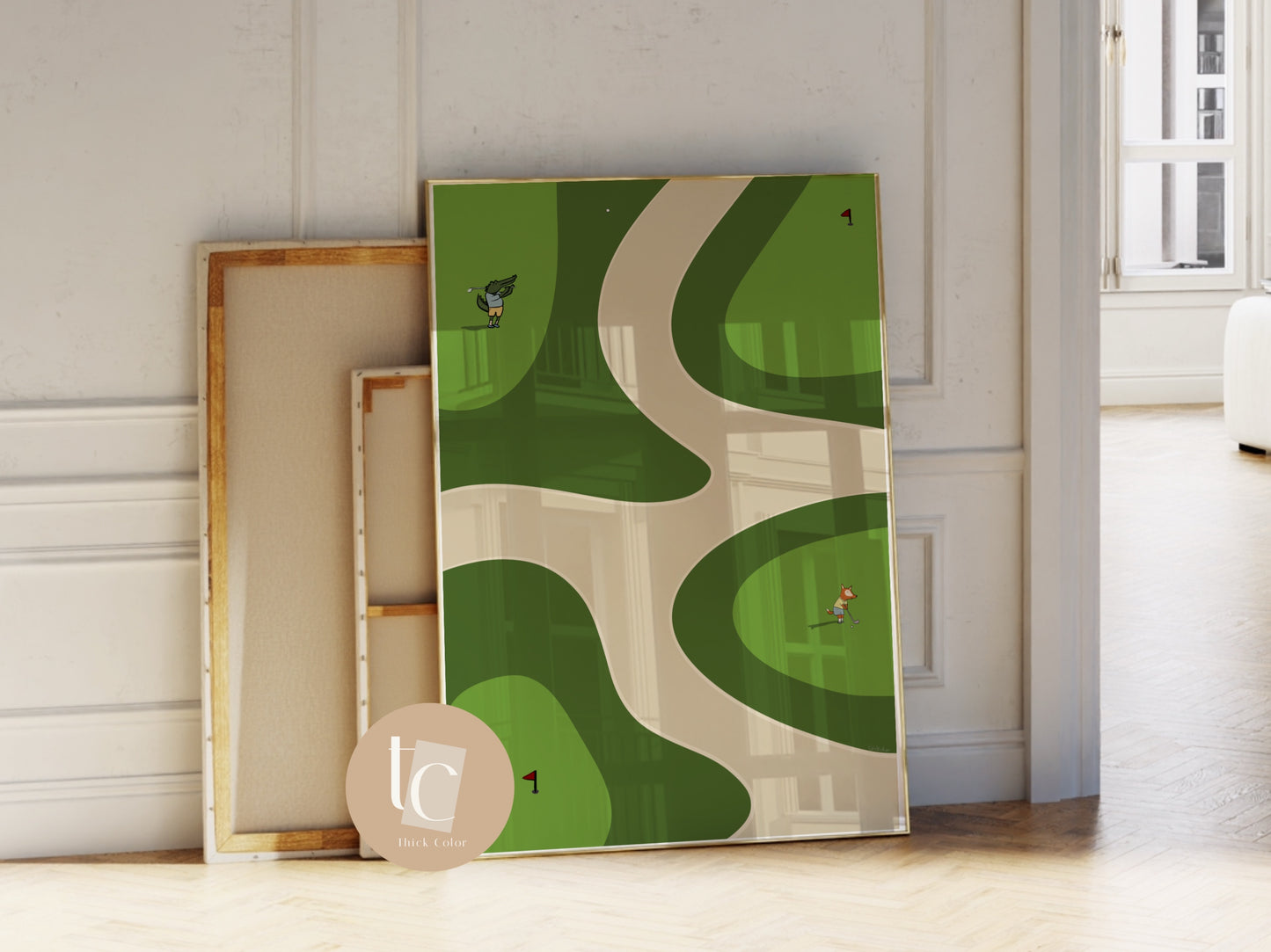 Nursery Sunny Day Golf Print
