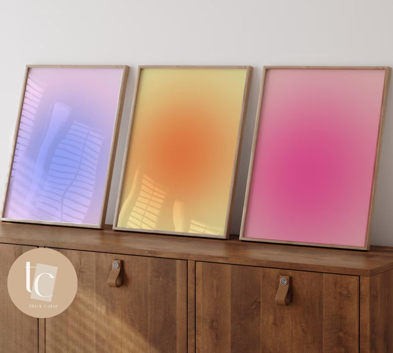 Aura print set of 3