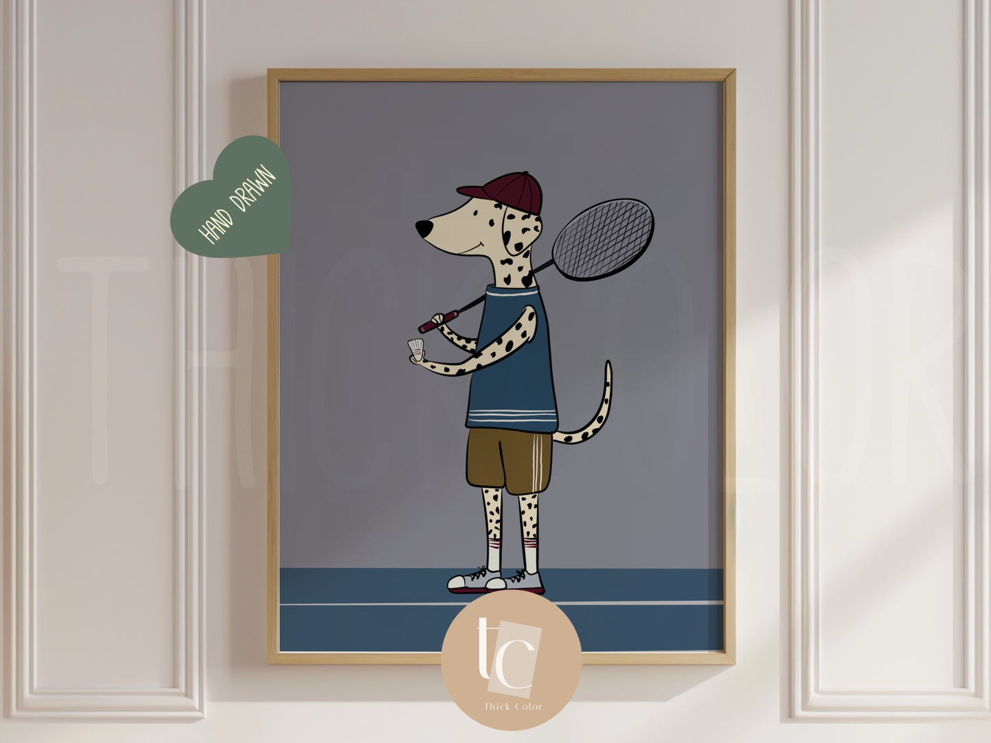 Set of 6 woodland animals playing sports cute nursery prints