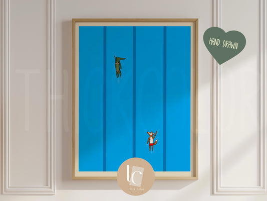 Nursery Sunny Day Swim Print