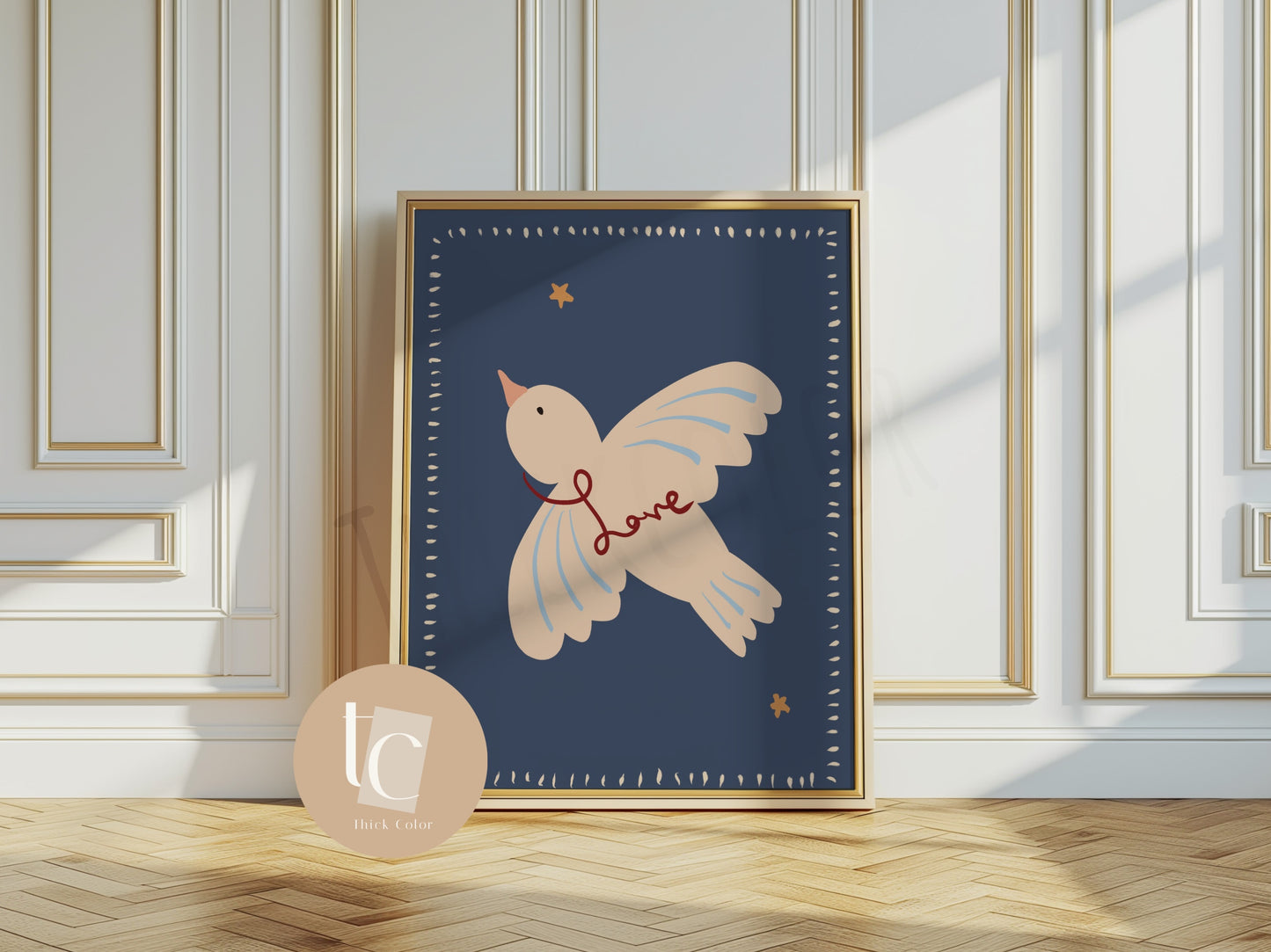 Nursery Peace and Love Print