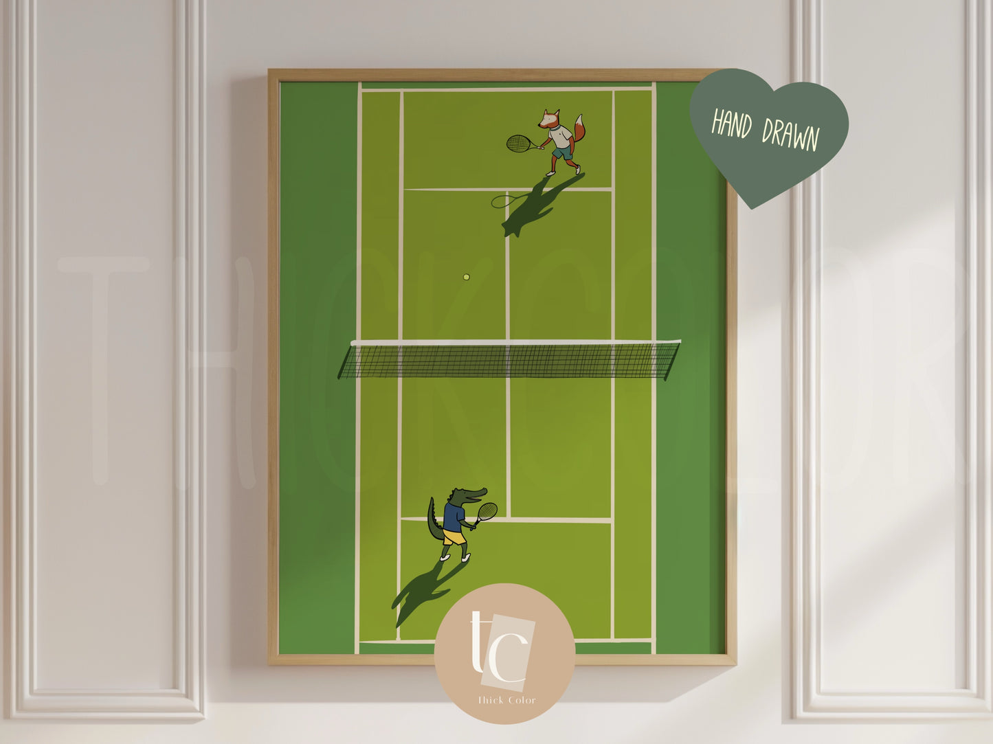 Nursery Golf, Swim, Tennis Sport Set of 3