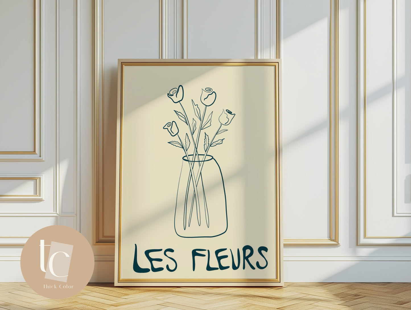 Les Fleurs Canvas Eclectic Print