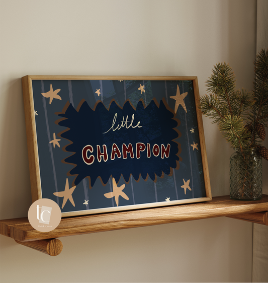 Little Champion Nursery Print
