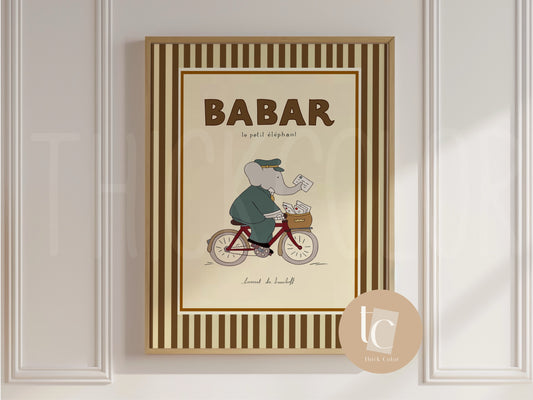Babar le petit éléphant as a postman