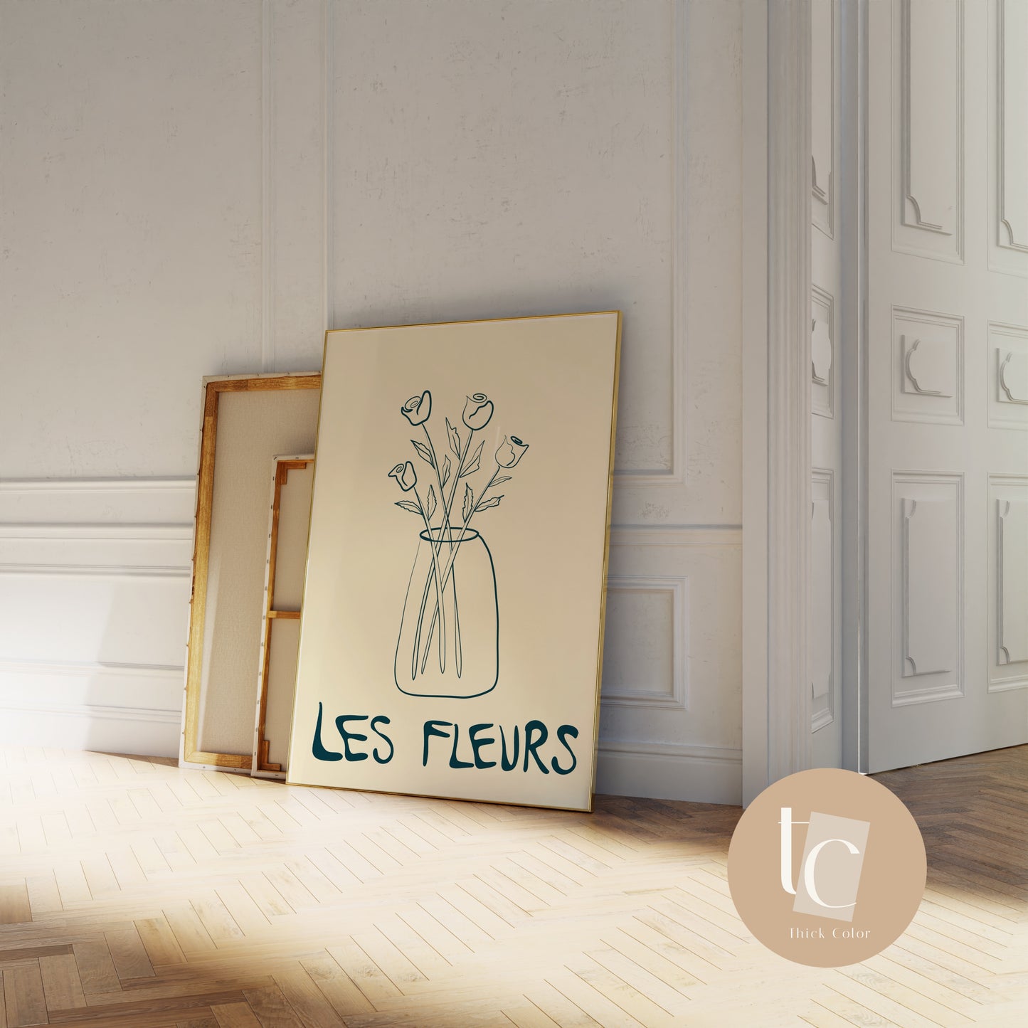 Les Fleurs Canvas Eclectic Print