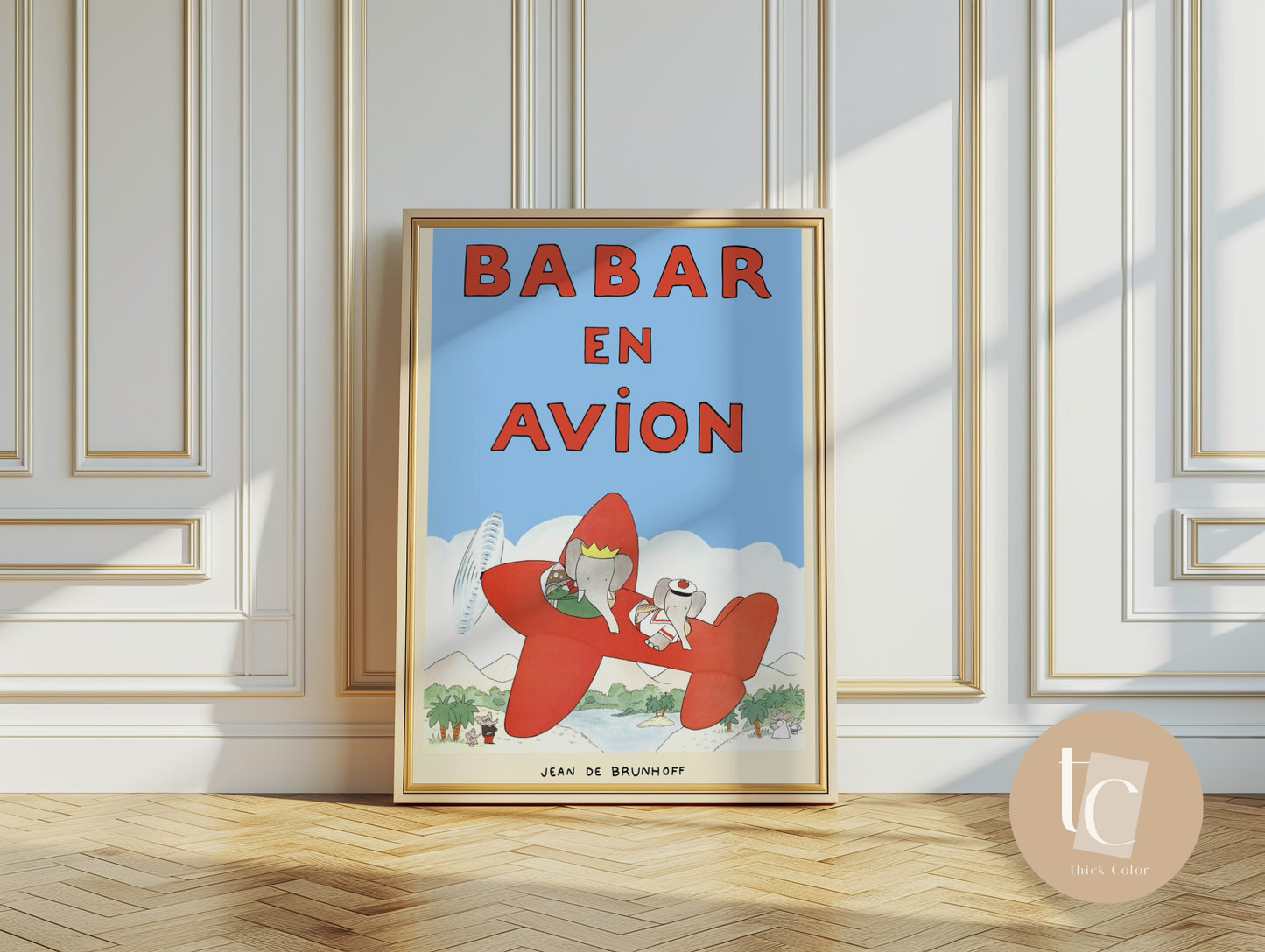 Babar set of 3 Nursery prints