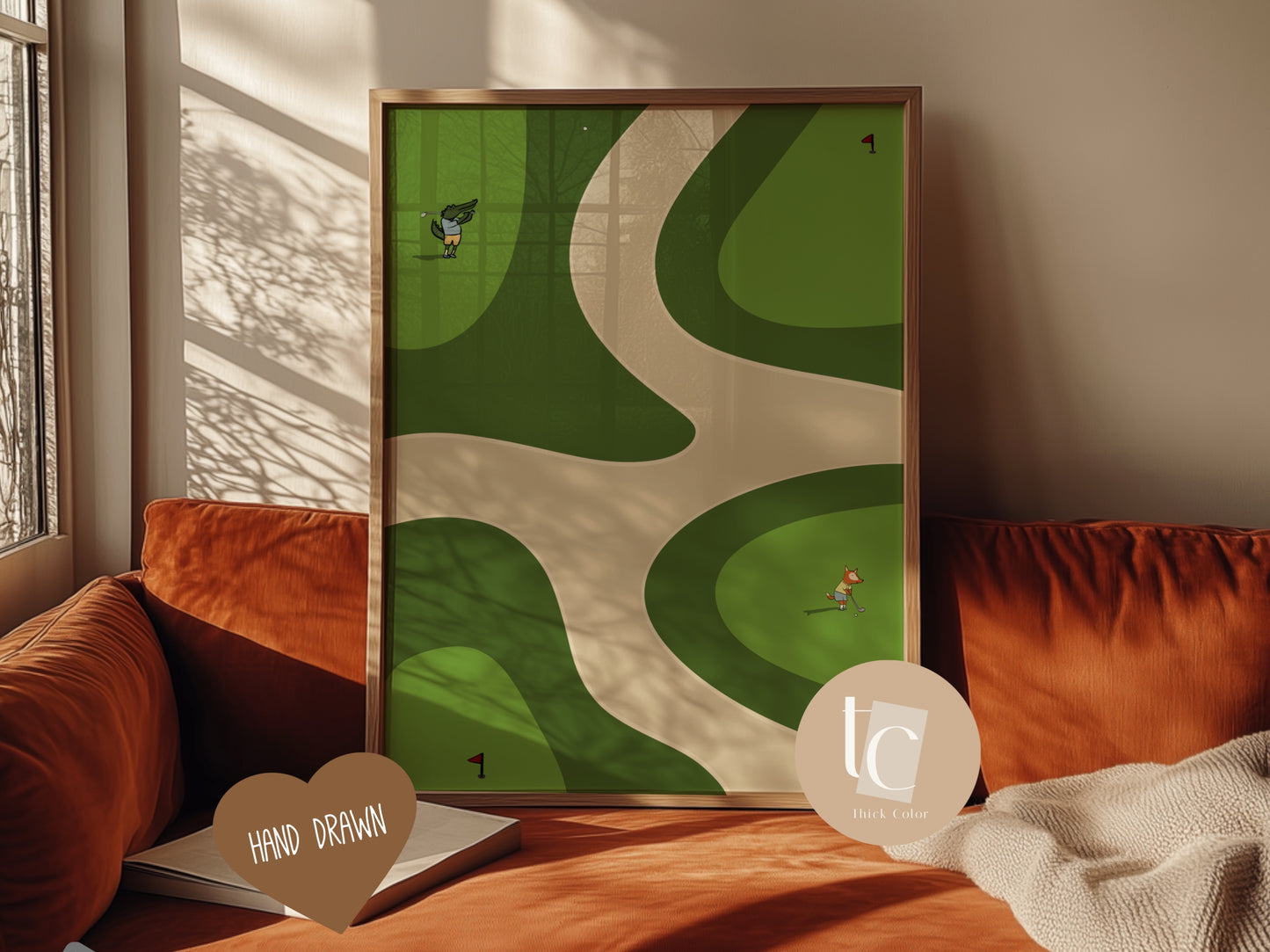 Nursery Sunny Day Golf Print