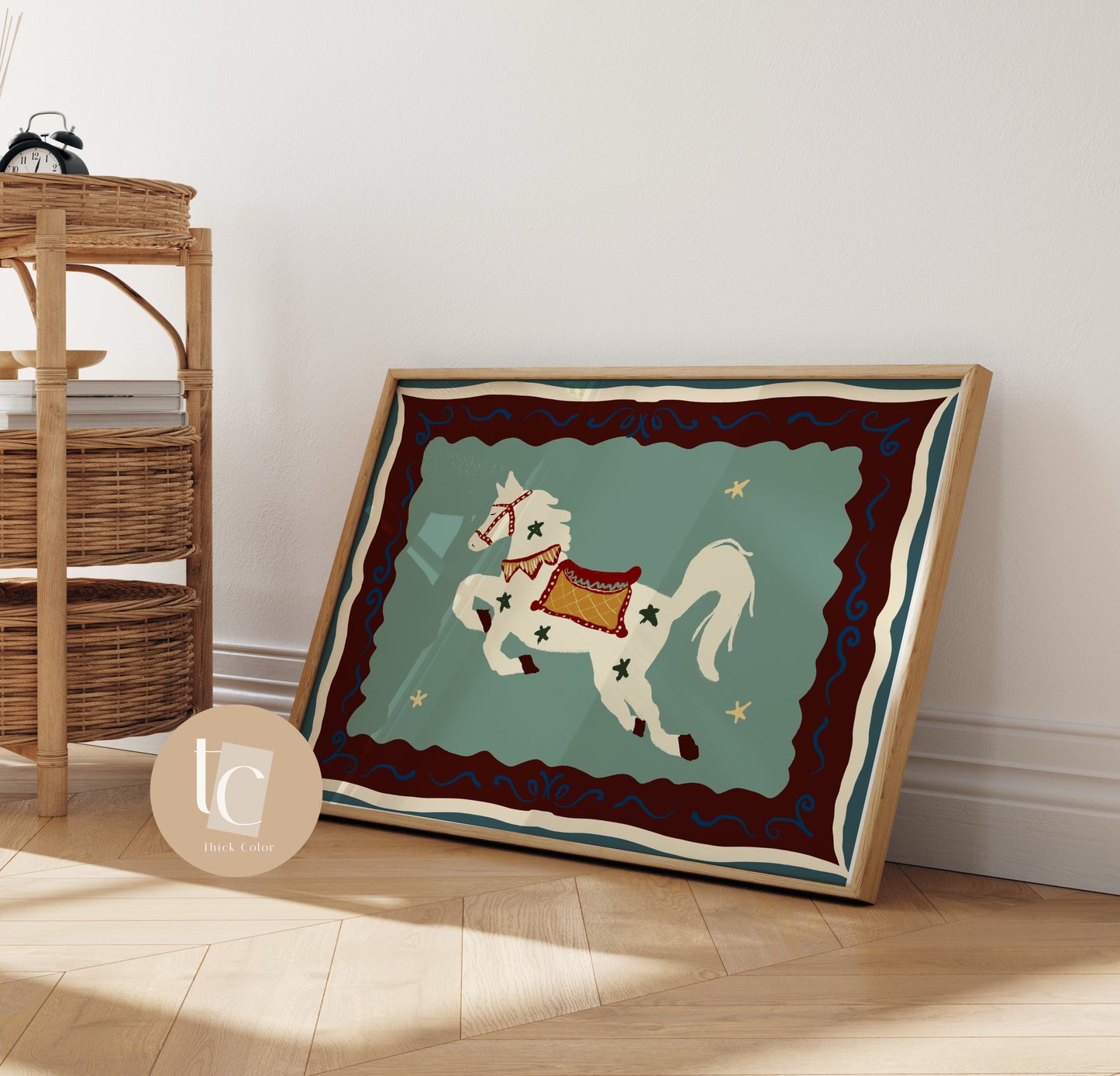 Nusery Whimisical Horse Print