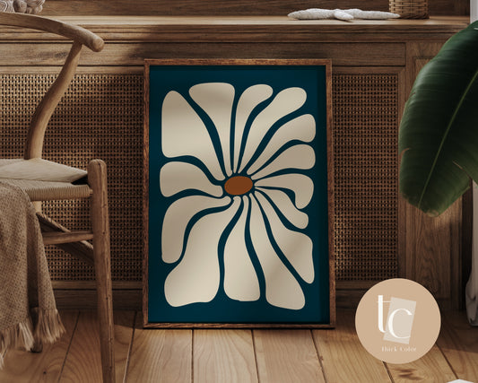 Botanical abstract canvas print
