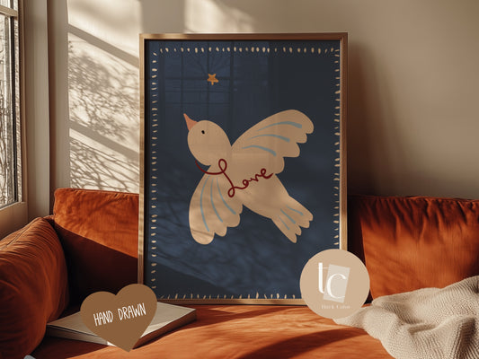 Nursery Peace and Love Print