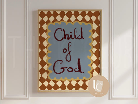 Child of God nursery print