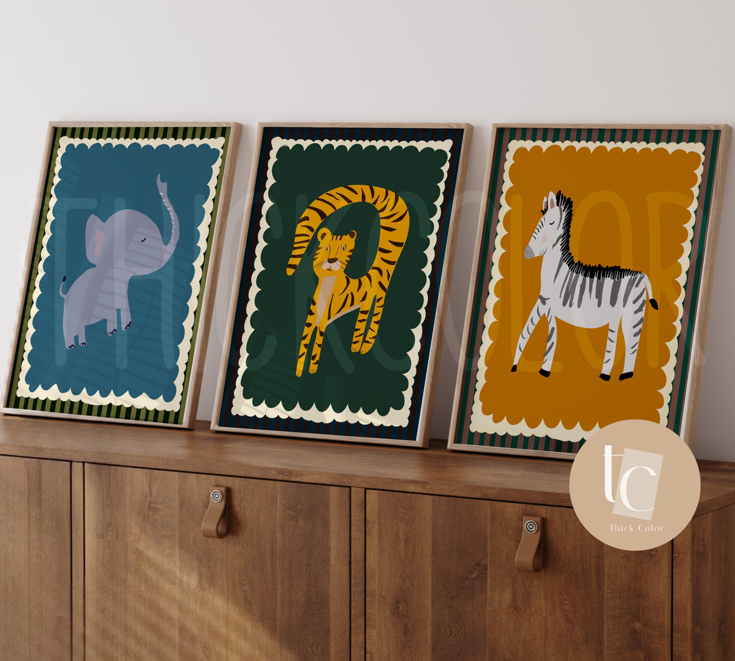 Set of 6 cute animal set