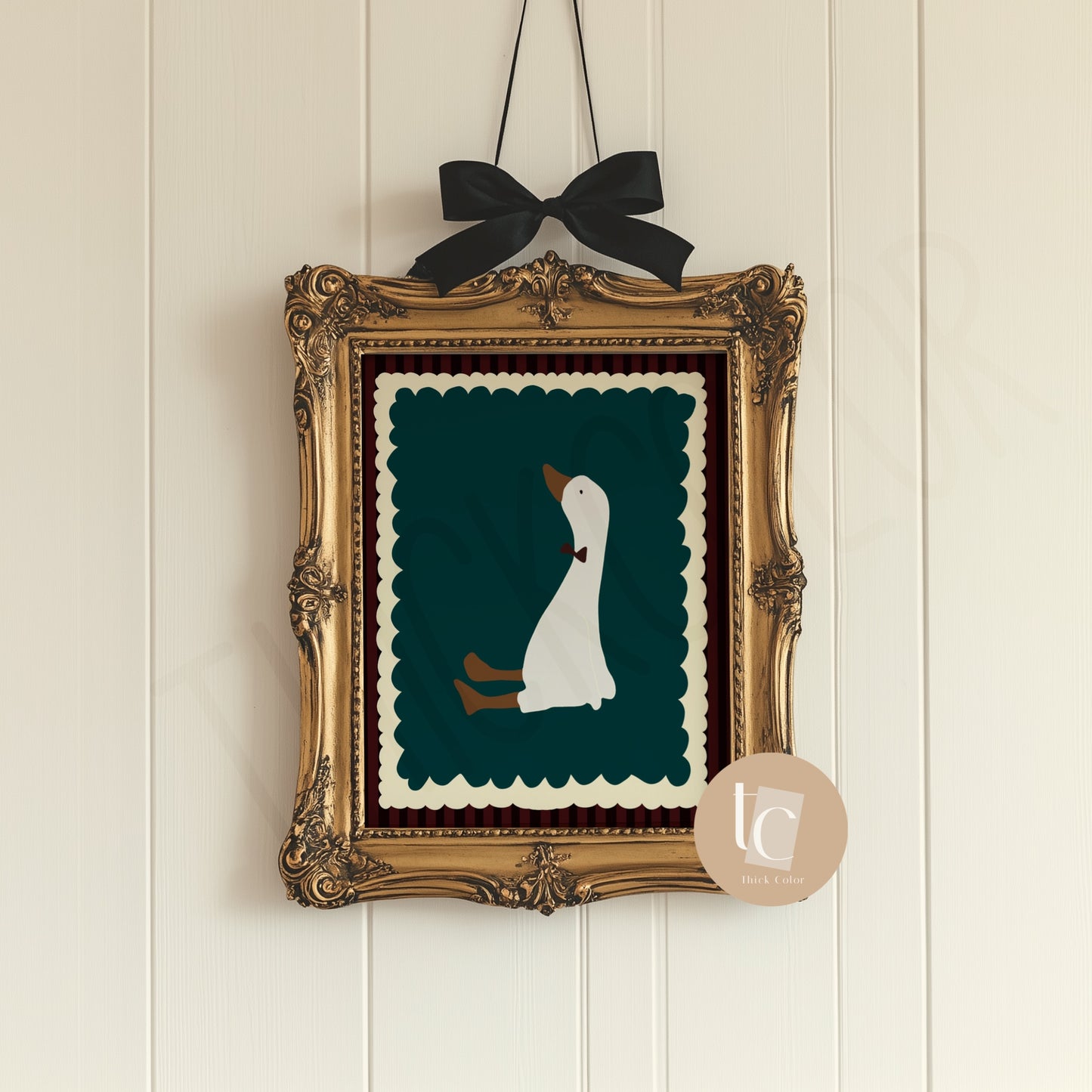 A Little Silly Goose Nursery Print