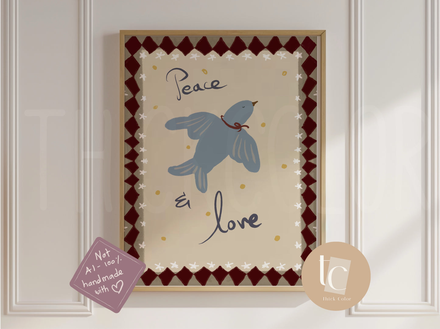 Peace and Love Canvas Print