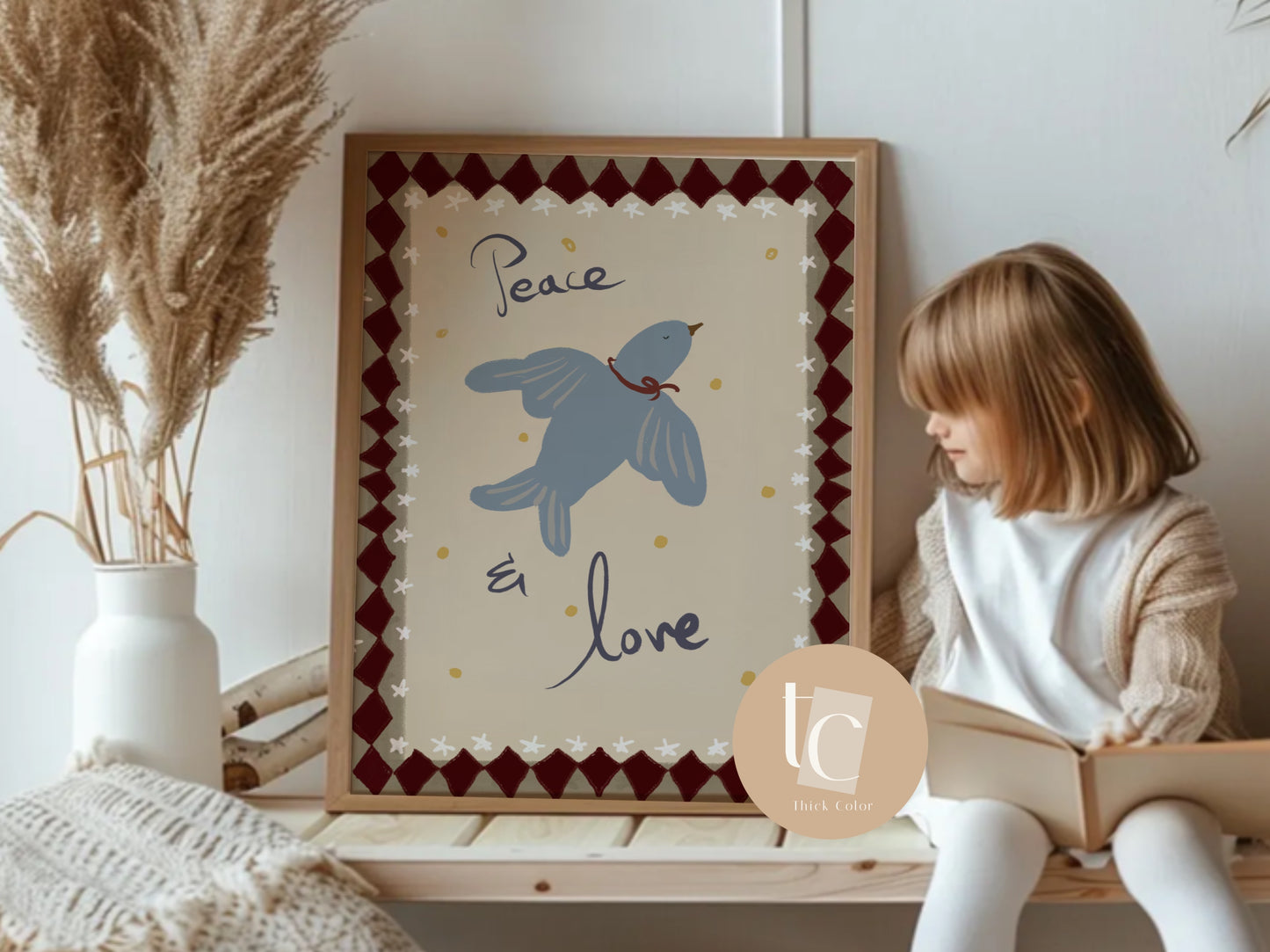 Peace and Love Canvas Print