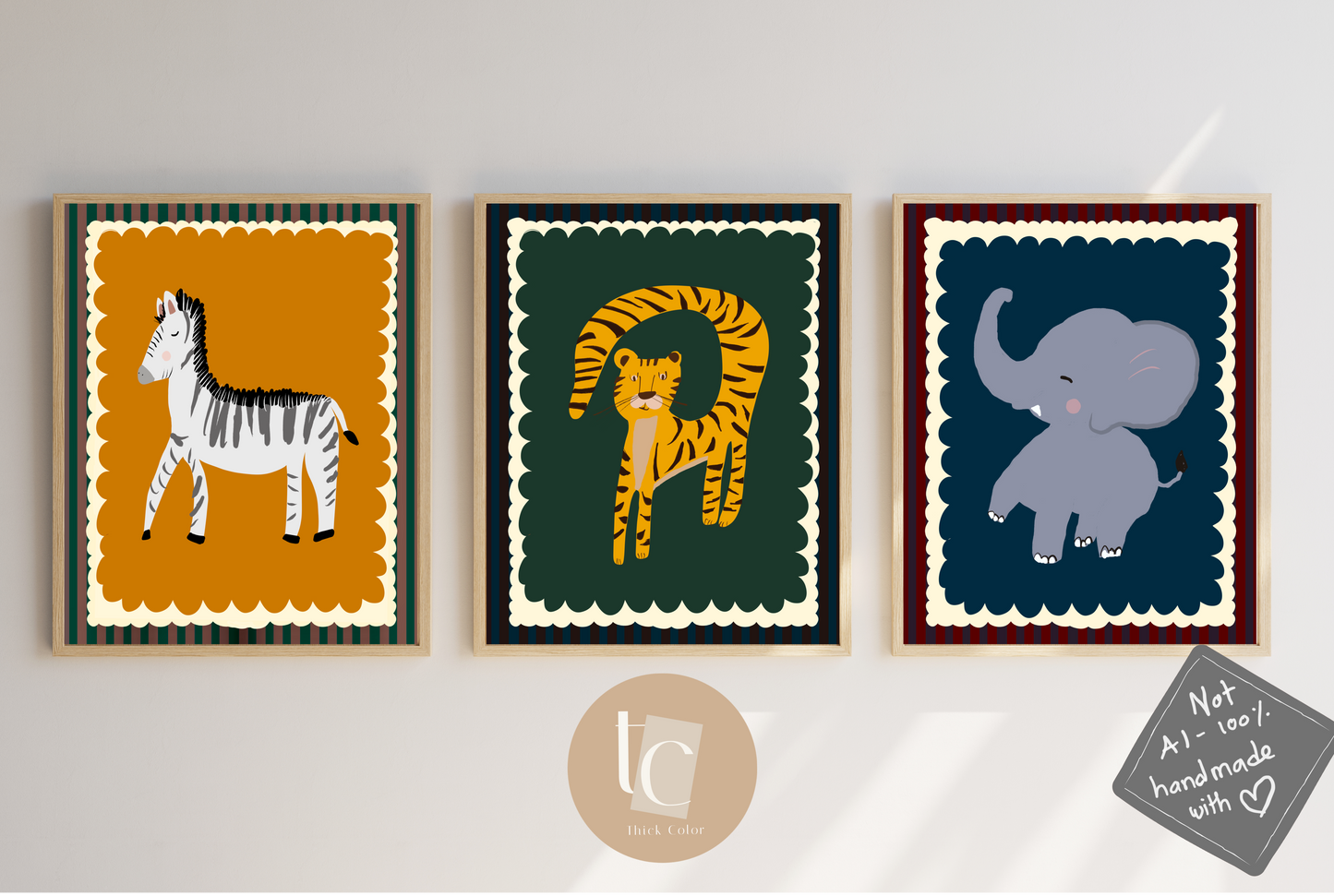 Set of 6 cute animal set