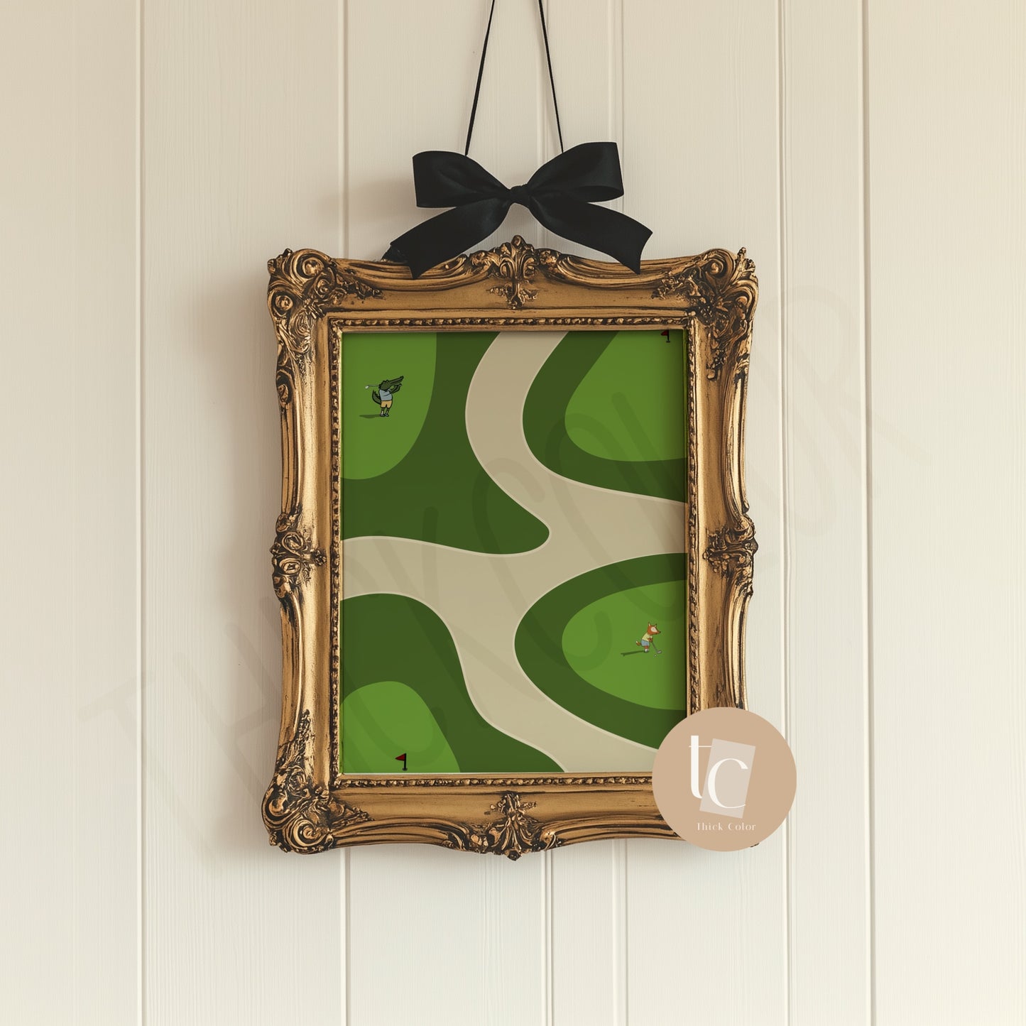 Nursery Golf, Swim, Tennis Sport Set of 3