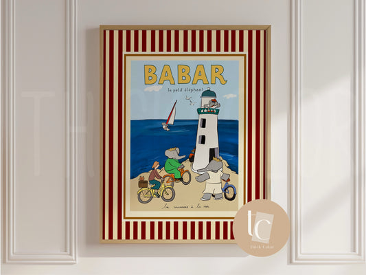 Babar le petit éléphant by the light tower