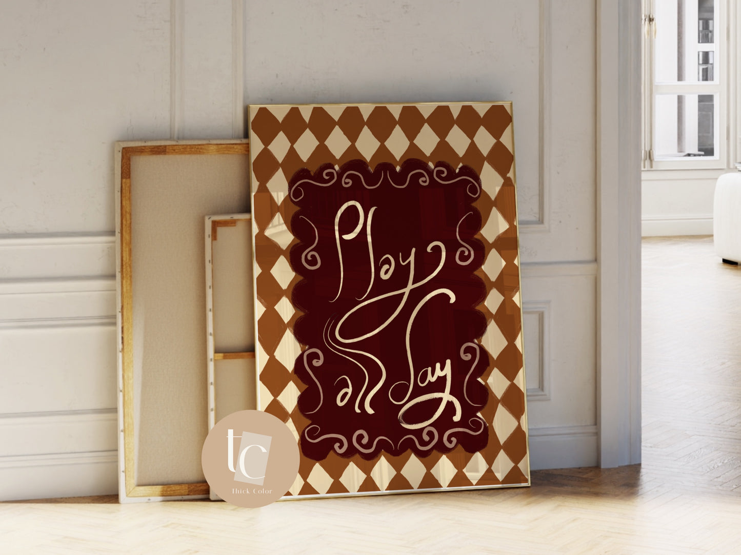 Play all day canvas print
