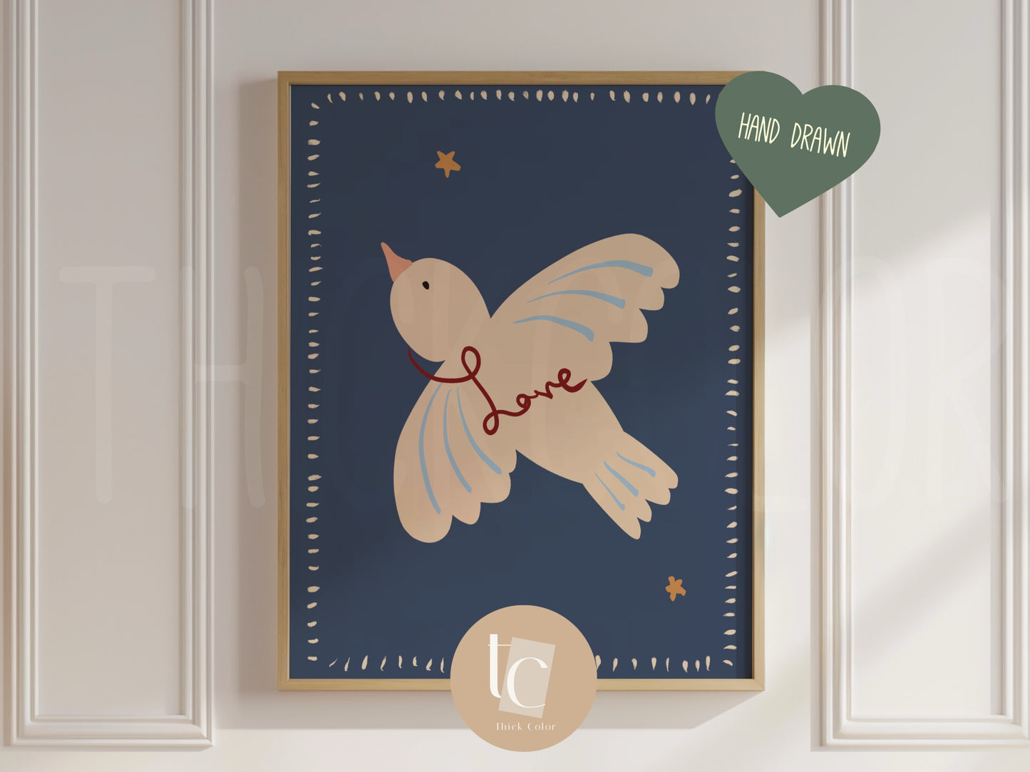 Nursery Peace and Love Print