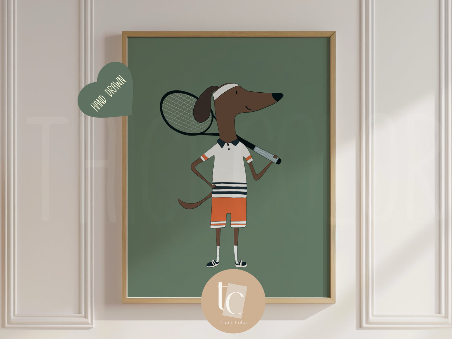 Set of 6 woodland animals playing sports cute nursery prints