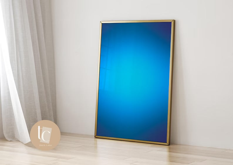 Blue Aqua Aura Print
