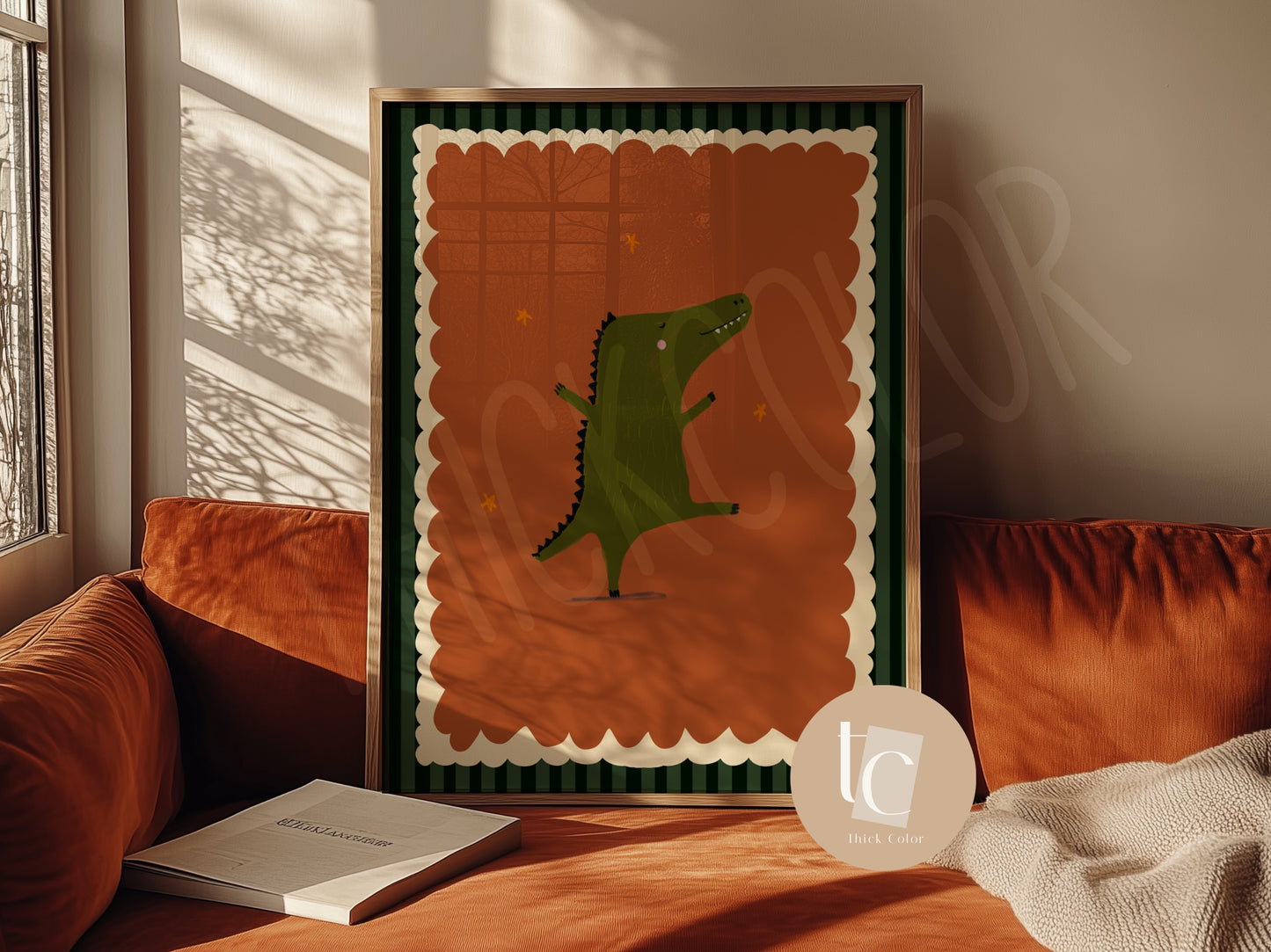 Set of 6 woodland animals dancing cute nursery prints