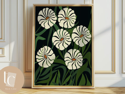 Botanical abstract canvas print