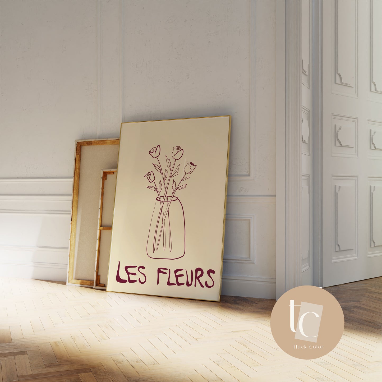 Les Fleurs Canvas Eclectic Print