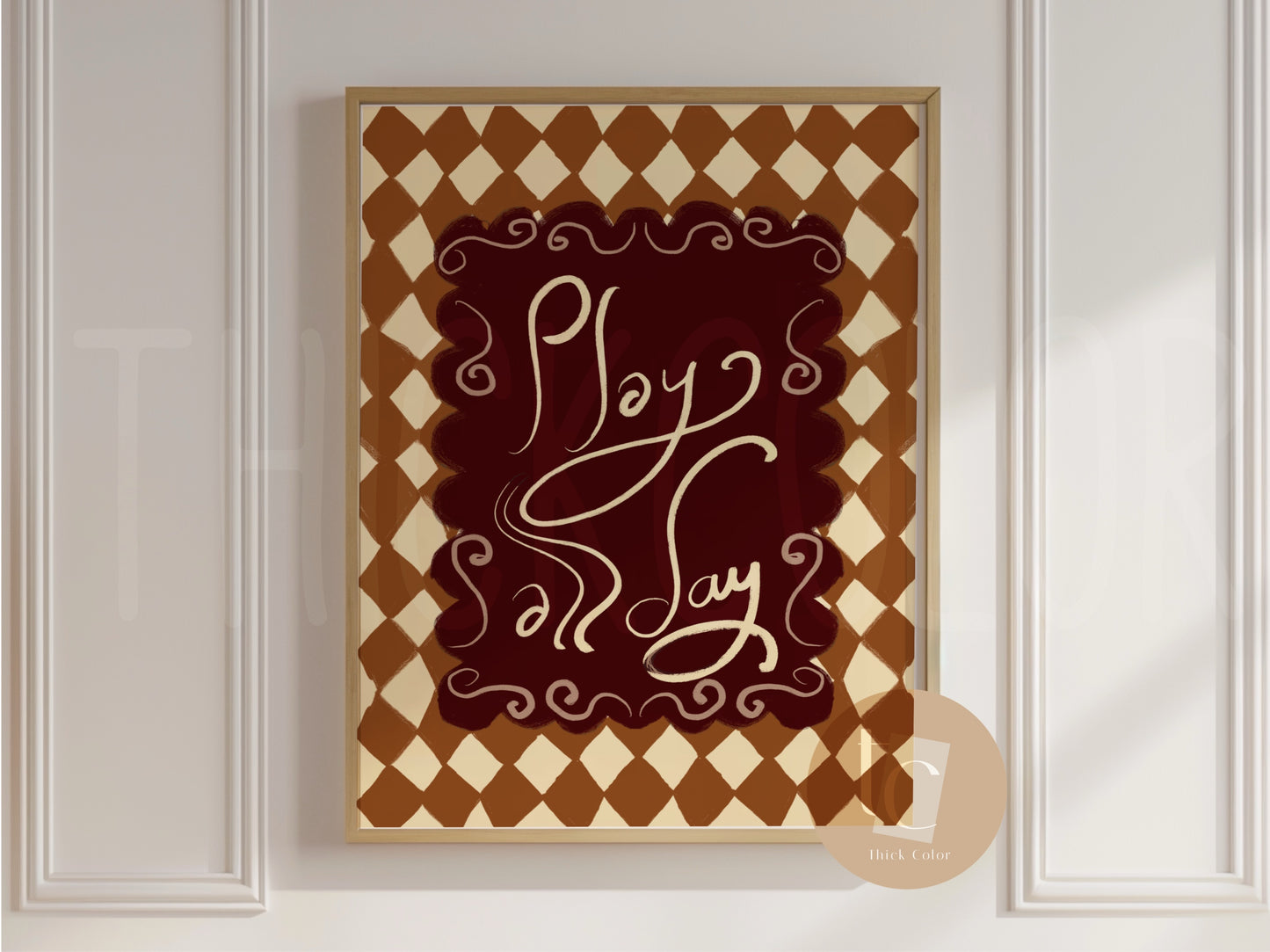 Play all day canvas print