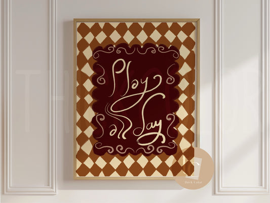 Play all day canvas print