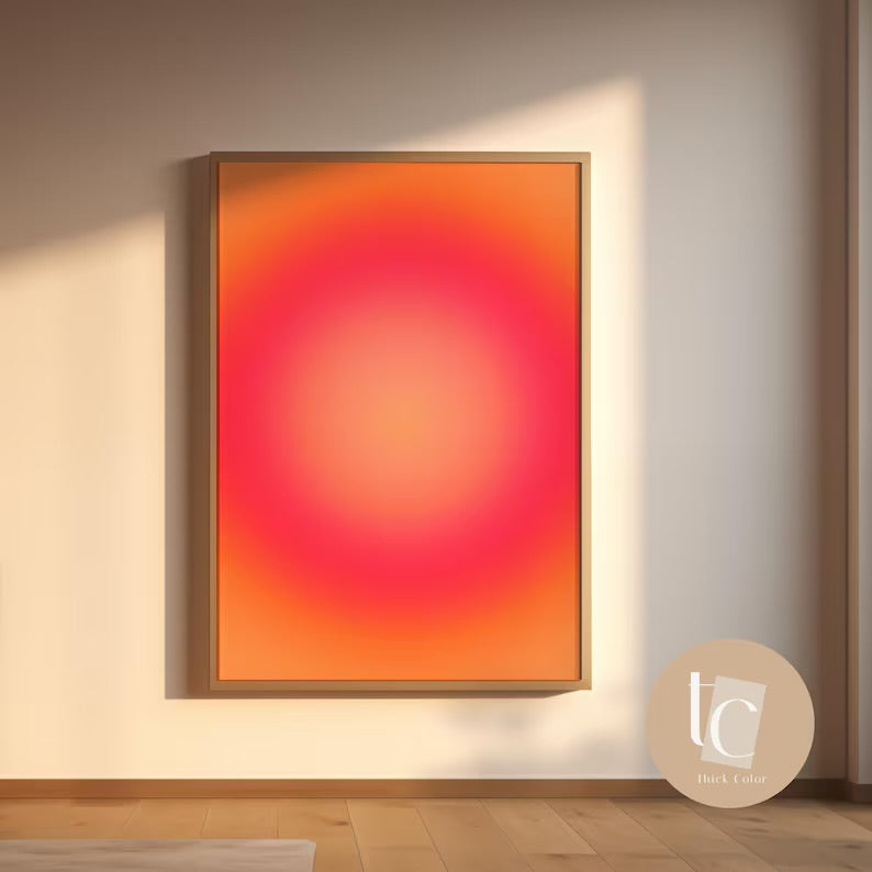 Aura gradient prints in multiple colors