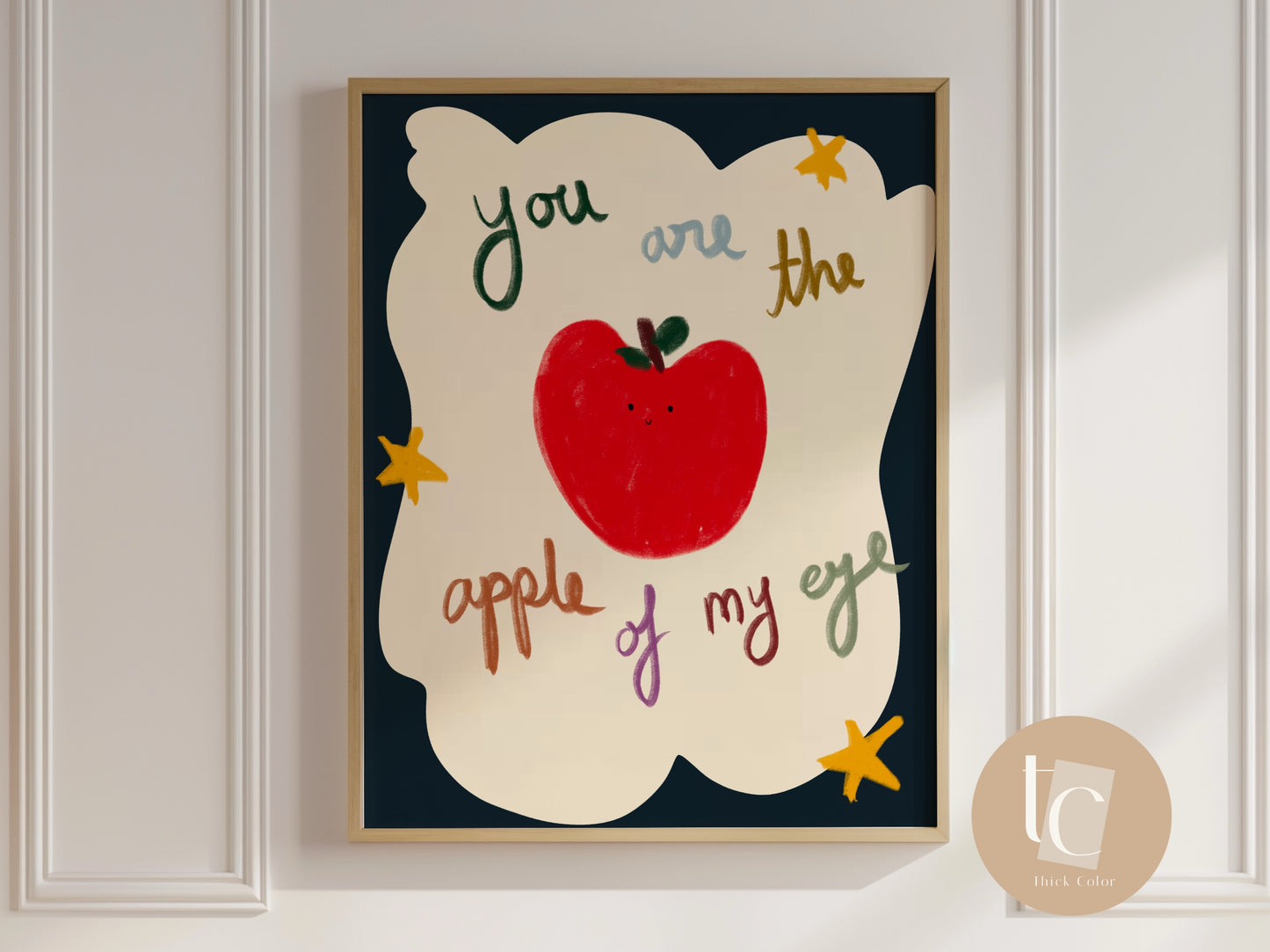 You are the apple of my eye Nursery Print