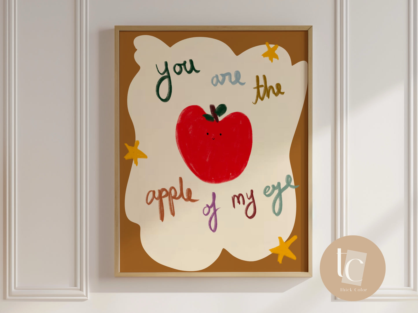You are the apple of my eye Nursery Print