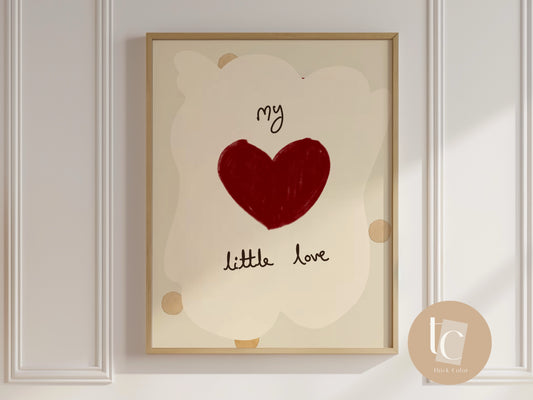 My little love nursery print