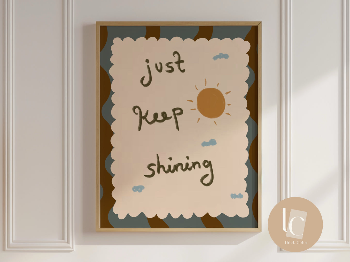 Just keep shining Nursery Print