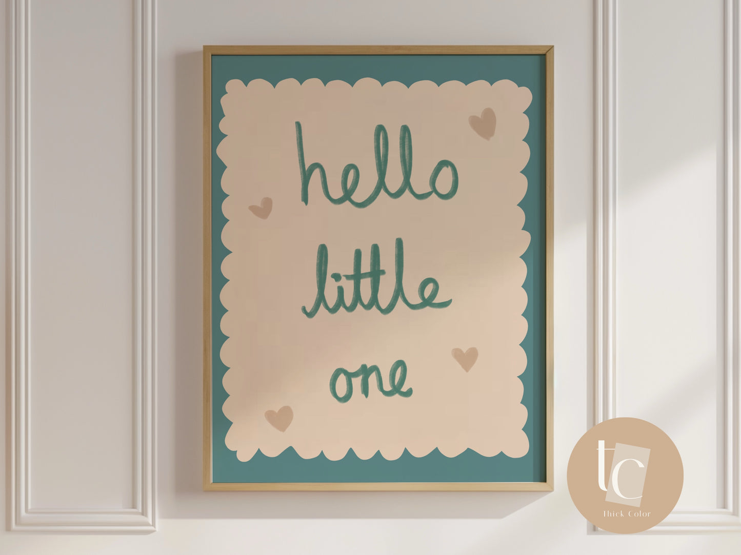 Hello little one nursery print